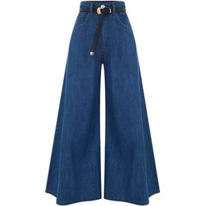 Kocca, Dames, Jeans, Blauw, Maat: S