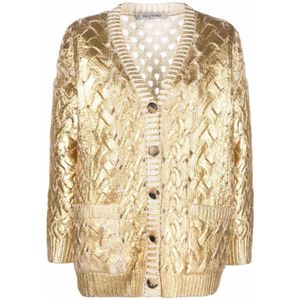 Valentino, Dames, Truien, Geel, Maat: S Wol,