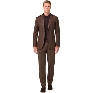 Boggi Milano, Heren, Pakken, Bruin, Maat: S Wol,