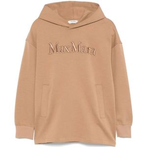 Max Mara, Dames, Sweatshirts & Hoodies, Bruin, Maat: XS