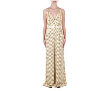 Elisabetta Franchi, Dames, Jumpsuits & Playsuits, Geel, Maat: L Viscose,