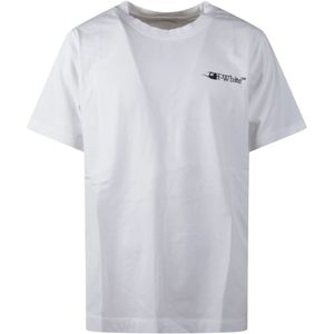 Off White, Heren, Tops, Wit, Maat: L Leer,