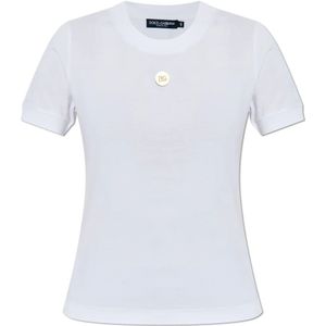 Dolce & Gabbana - T-shirt - Wit - Katoen
