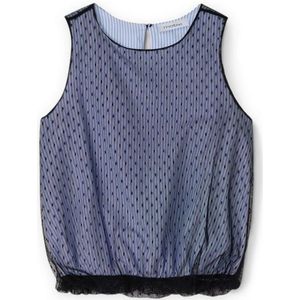 Motivi, Dames, Tops, Blauw, Maat: XS Katoen,