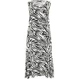 Betty Barclay - Jurk - Zwart - Dames - Gelaagd Ontwerp met Dierenprint