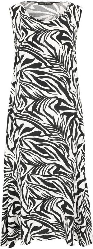 Betty Barclay - Jurk - Zwart - Dames - Gelaagd Ontwerp met Dierenprint