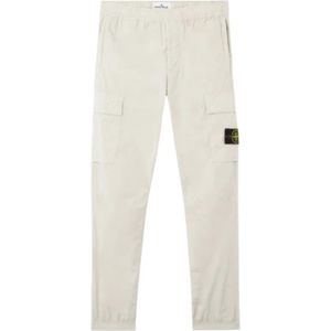 Stone Island, Heren, Broeken, Beige, Maat: W31 Katoen,