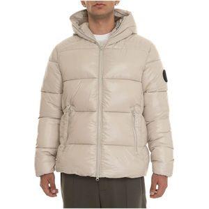 Save The Duck, Heren, Jassen, Beige, Maat: M Nylon,