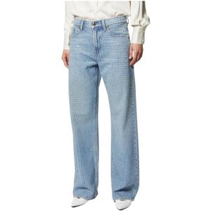 Silvian Heach, Dames, Jeans, Blauw, Maat: W24 Denim,