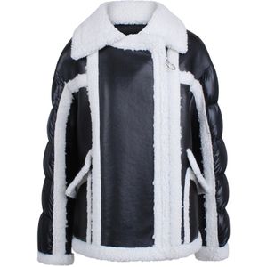 Essentiel Antwerp, Dames, Jassen, Zwart, Maat: XS Leer,