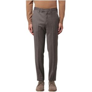 PT Torino, Heren, Broeken, Bruin, Maat: XL Wol,