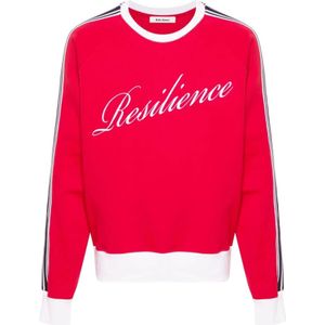 Wales Bonner, Heren, Sweatshirts & Hoodies, Rood, Maat: XL