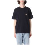 Carhartt Wip, Heren, Tops, Blauw, Maat: S Katoen,