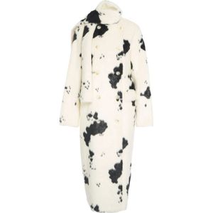 Stand Studio, Dames, Mantels, Wit, Maat: XS Leer,