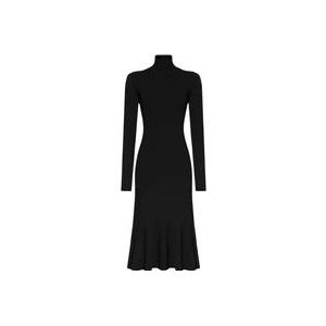 Balenciaga Dag Midi -jurk , Black , Dames , Maat: M