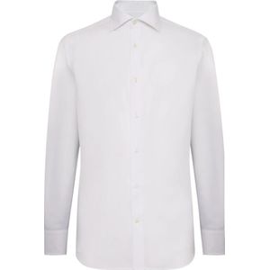 Boggi Milano, Heren, Overhemden, Wit, Maat: XS Katoen,