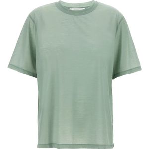 Victoria Beckham, Dames, Tops, Groen, Maat: L Katoen,