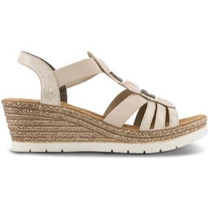 Rieker, Dames, Schoenen, Beige, Maat: 38 EU Leer,
