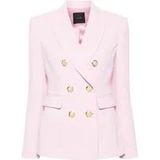 Pinko Roze Dubbelrij Jasje , Pink , Dames , Maat: XS