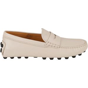 Tod's Platte Mocassin Schoenen , Beige , Dames , Maat: 38 1/2 EU