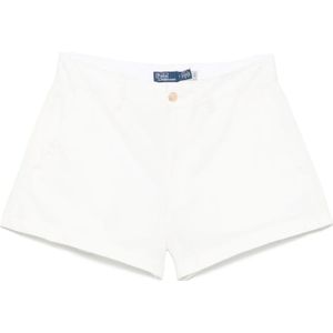 Polo Ralph Lauren, Dames, Korte broeken, Wit, Maat: XS Katoen,
