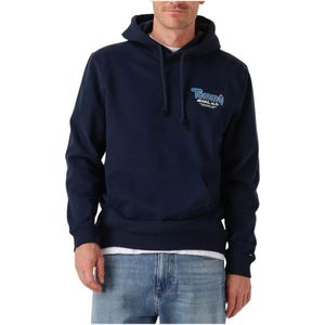 Tommy Jeans - TJM REG Font Play - Hoodie - Donkerblauw - Katoen