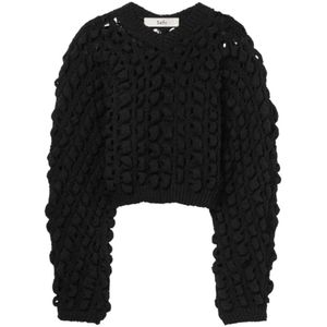 Séfr, Dames, Truien, Zwart, Maat: S Wol,