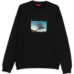 Hugo, Heren, Sweatshirts & Hoodies, Zwart, Maat: L