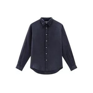 Woolrich Casual overhemd , Blue , Heren , Maat: XL