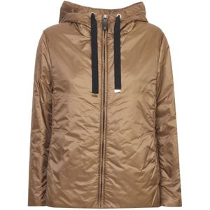 Max Mara, Dames, Jassen, Bruin, Maat: M Zijde,