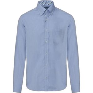 Paul & Shark, Heren, Overhemden, Blauw, Maat: L