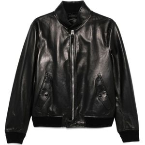 Tom Ford, Heren, Jassen, Zwart, Maat: L Katoen,