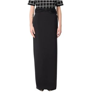 Elisabetta Franchi, Dames, Rokken, Zwart, Maat: M