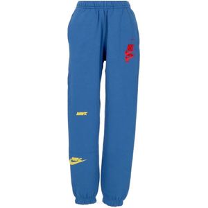 Nike, Heren, Broeken, Blauw, Maat: XL Fleece,