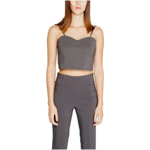 Rinascimento, Dames, Tops, Grijs, Maat: S Zijde,