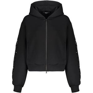 Herno, Dames, Sweatshirts & Hoodies, Zwart, Maat: S Katoen,