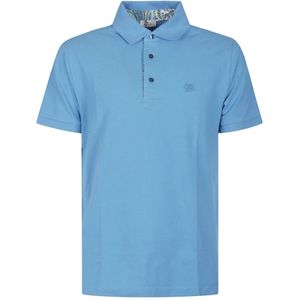 Etro, Heren, Tops, Blauw, Maat: M Katoen,