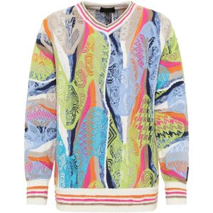 Carlo Colucci - V-neck Knitwear - Gebreide Trui - Uniek - Kleurvariant