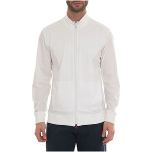 Kiton, Heren, Sweatshirts & Hoodies, Wit, Maat: L Katoen,