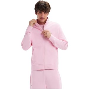 Eden Park, Heren, Sweatshirts & Hoodies, Roze, Maat: 2XL Katoen,