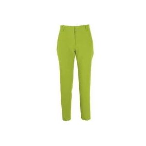 Pinko Elegante chino-broek met hoge taille , Green , Dames , Maat: 2XS