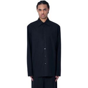 Gucci, Heren, Overhemden, Zwart, Maat: L Katoen,