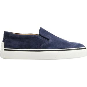 Tod's, Heren, Schoenen, Blauw, Maat: 43 EU Velours,
