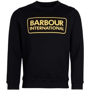 Barbour, Heren, Sweatshirts & Hoodies, Zwart, Maat: S Katoen,