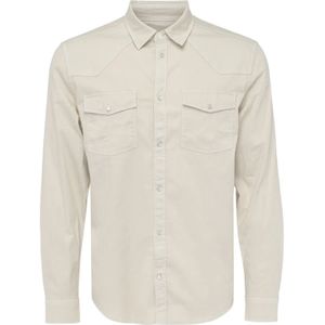 Dondup, Heren, Overhemden, Beige, Maat: 2XL Katoen,