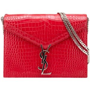 Yves Saint Laurent Vintage, Dames, Pre-owned, Rood, Maat: ONE Size Leer,