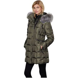 Junge, Dames, Mantels, Groen, Maat: 4XL Nylon,