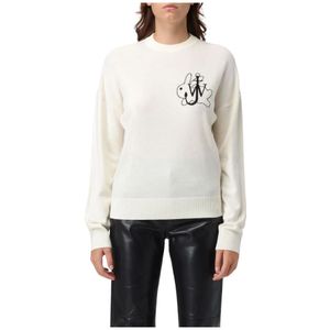 JW Anderson, Dames, Truien, Wit, Maat: S Wol,
