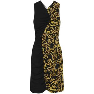 Versace Jeans Couture, Dames, Jurken, Veelkleurig, Maat: M Poliester,