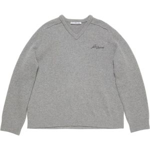 Acne Studios, Heren, Truien, Grijs, Maat: L Wol,